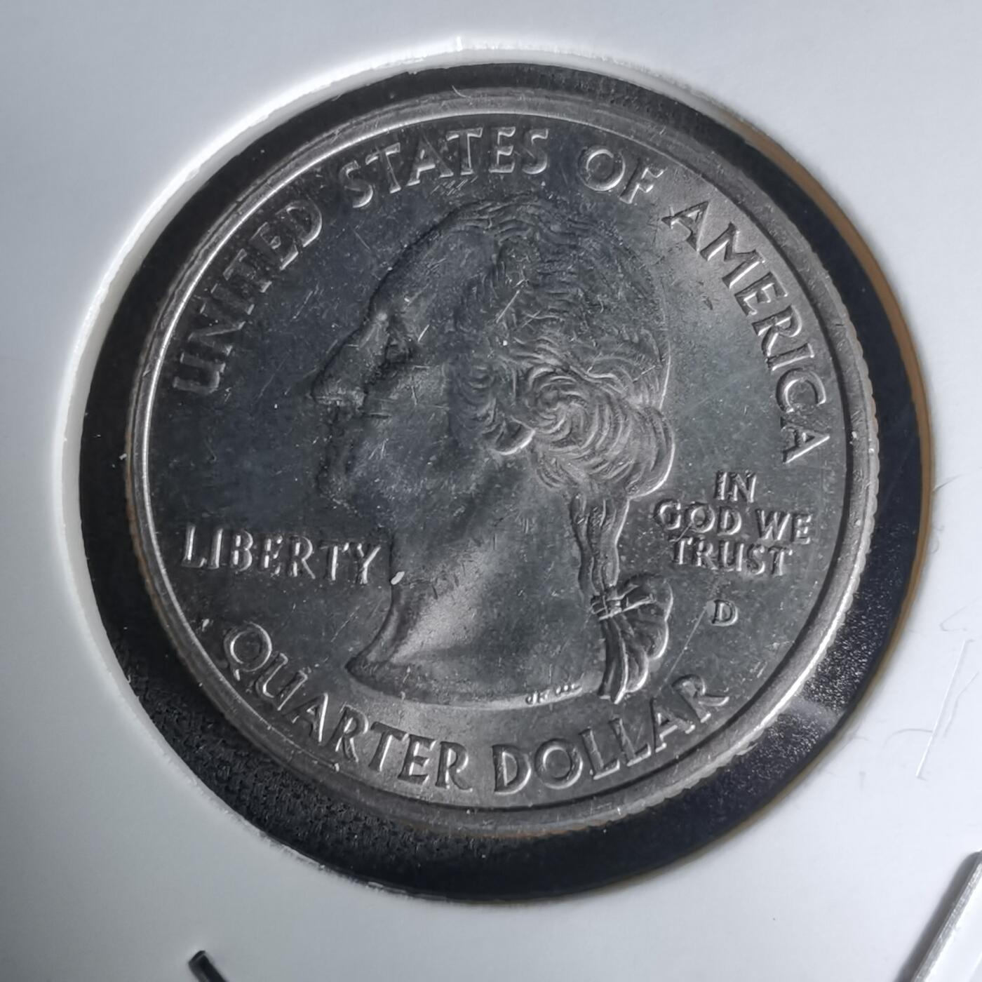 沼泽如烟--第1023场 美国2001年25分纪念币