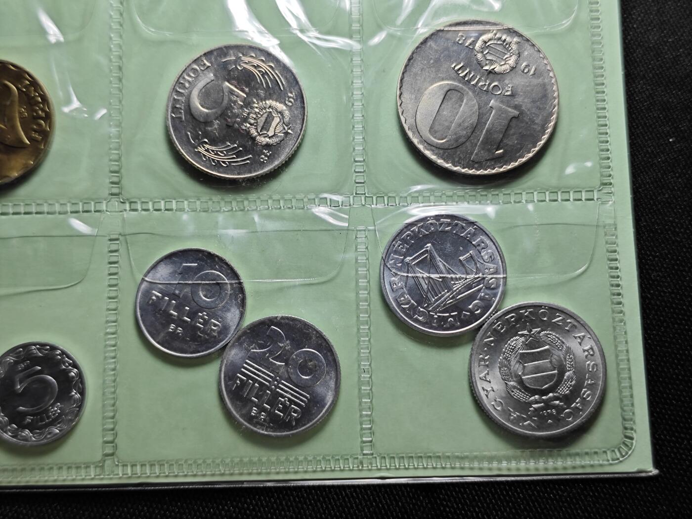 KK钱币收藏小铺   套币专场 2月预留时间 周末发货  1978匈牙利大小面值清年一套