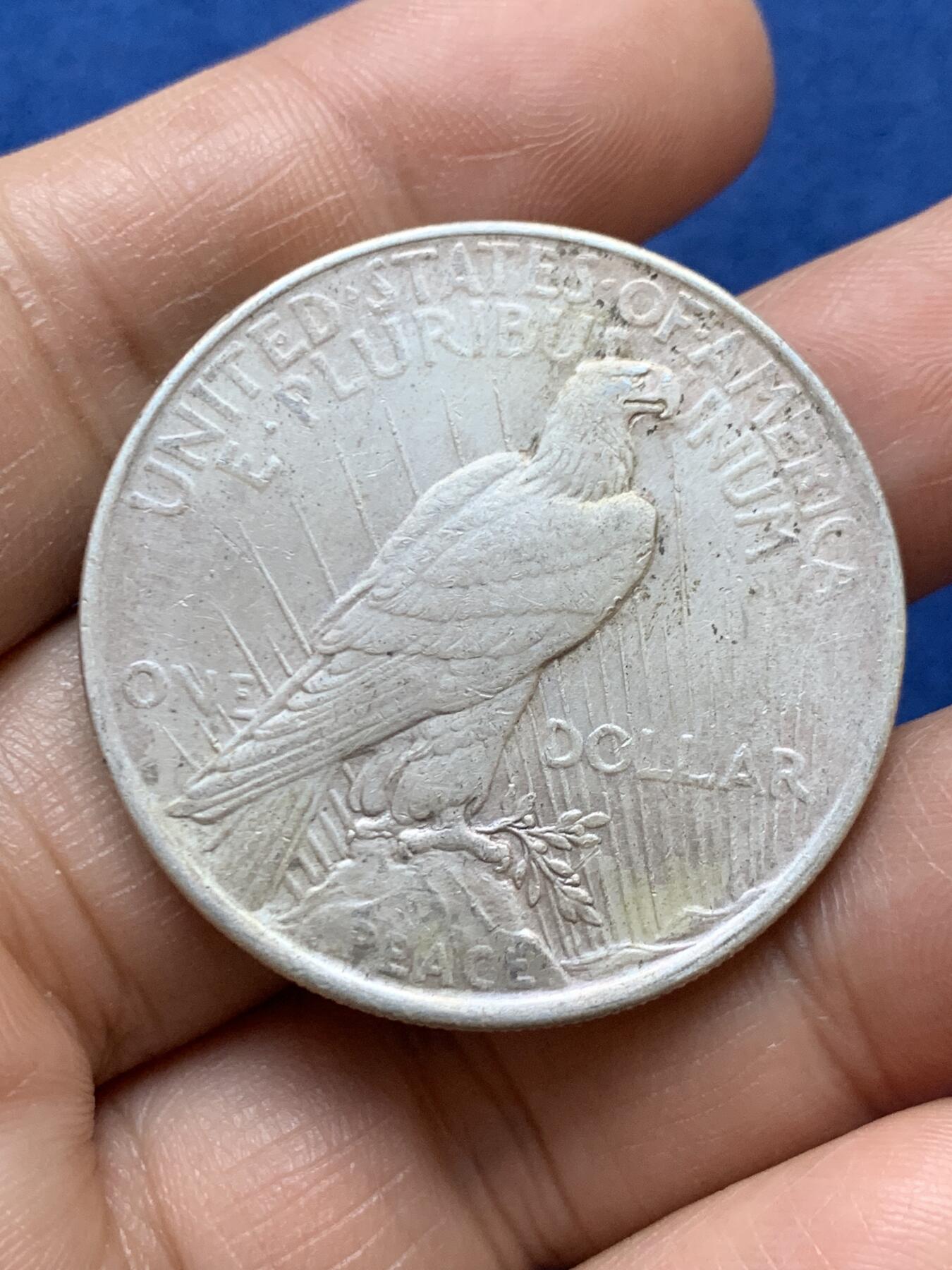 《竞宝斋》第470场 周日，周一，周二 3场连拍 （全场包邮）欢迎送拍 美国1922年和平1美元银币