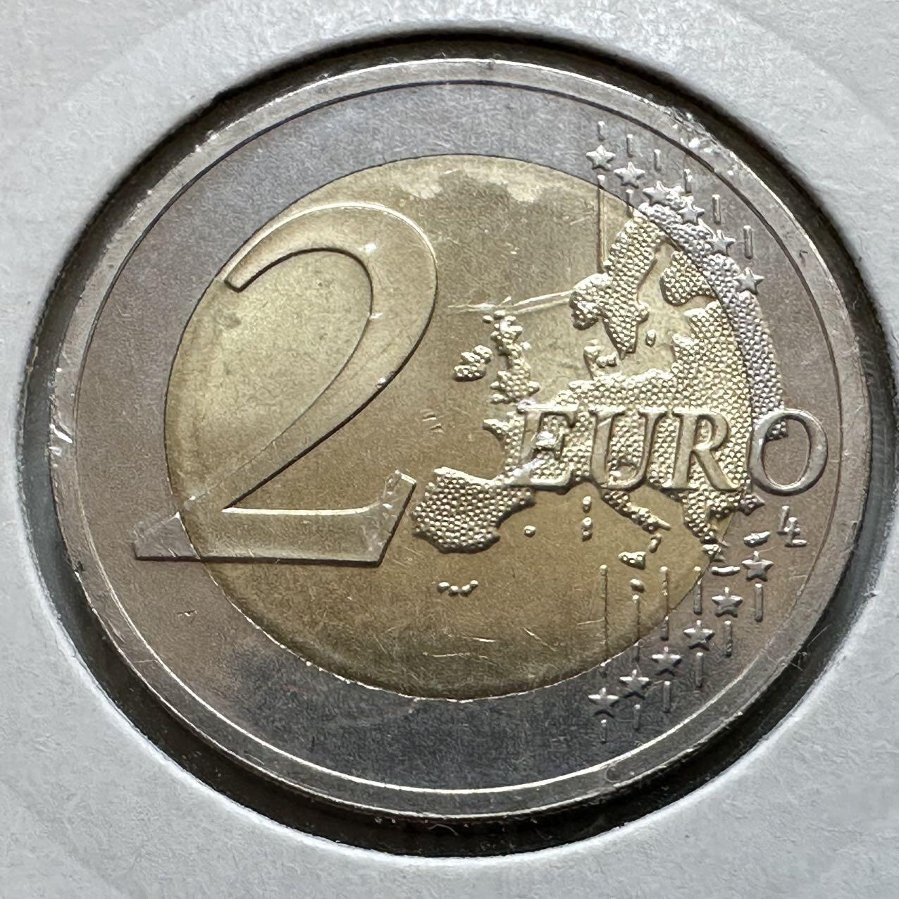 🌹外币初藏🌹🐯2026年第29场   欧元纪念币 接代拍 立陶宛 2015年 感谢语“AČIŪ” 2欧元双色纪念币