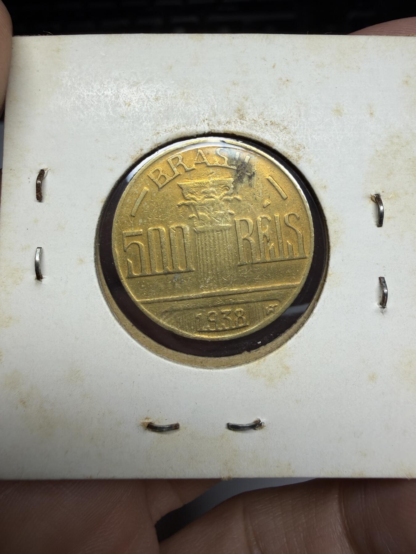 2026年集古藏今外币拍卖第三期-第4场—（总第314拍），可以寄存60天，满160元包邮。 1938年巴西500瑞斯