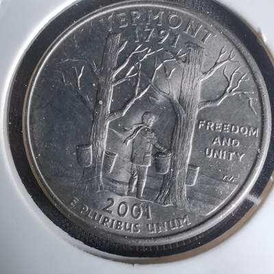 沼泽如烟--第1023场 - 美国2001年25分纪念币