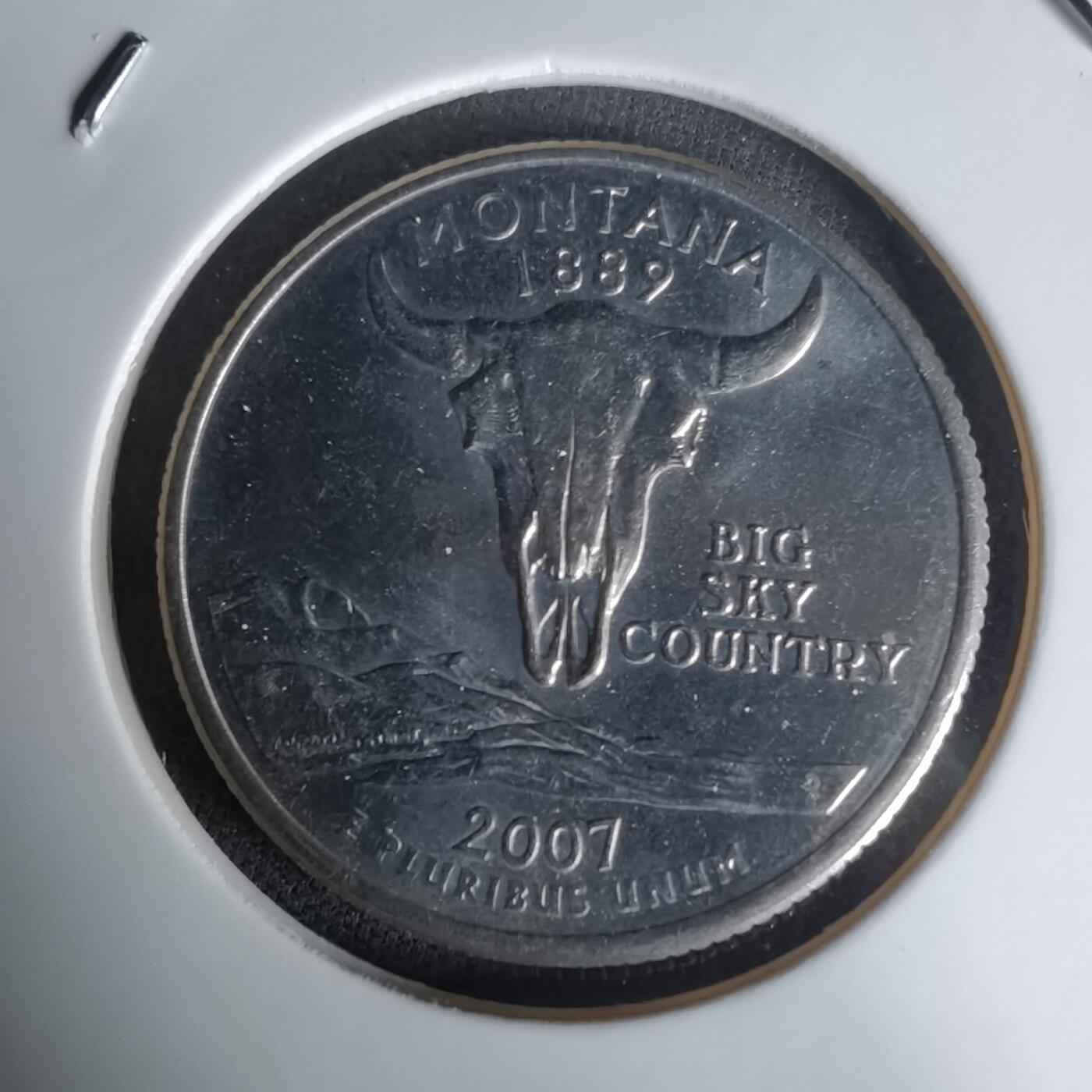 沼泽如烟--第1023场 美国2007年25分纪念币