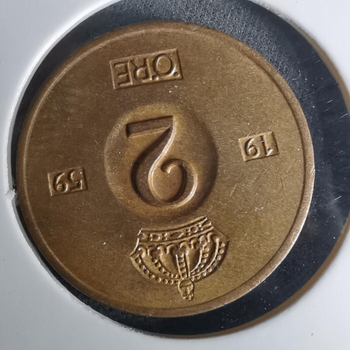 沼泽如烟--第1025场 瑞典1959年2欧尔