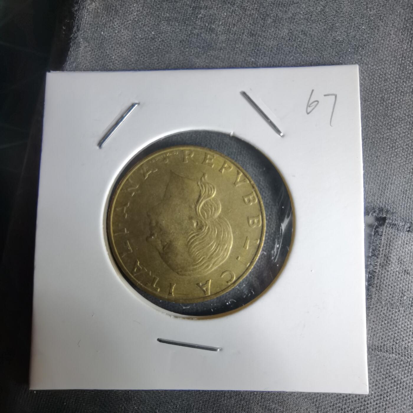 沼泽如烟--第1025场 意大利1991年200里拉纪念币