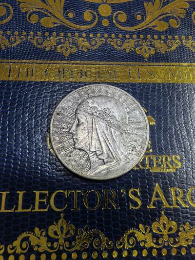 长老汇马年精选第九场拍卖 - 1932波兰女王10兹罗提银币，22克750银，克书175美金