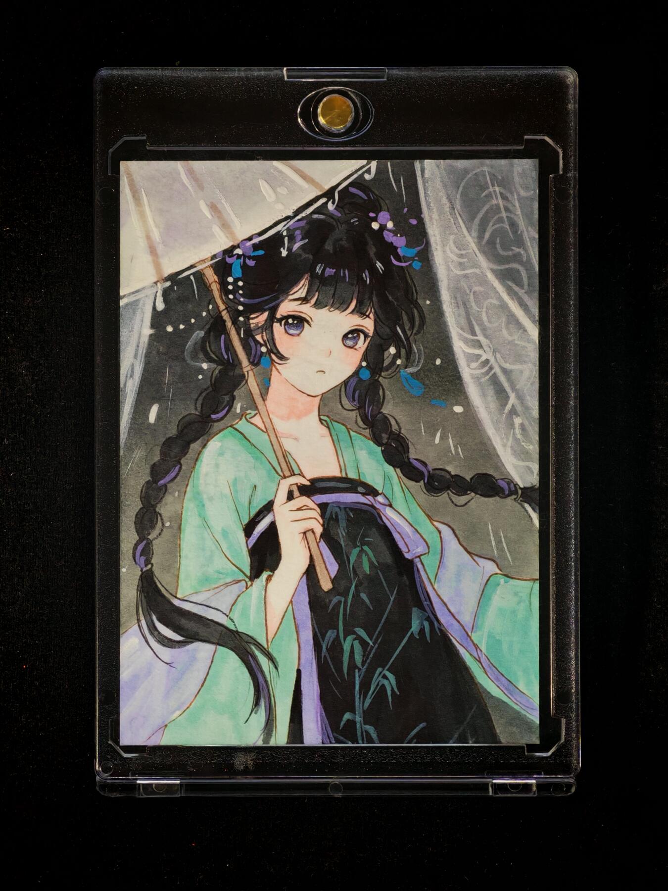 琦卡当当铺～第36期★★新年快乐~各种类型亲签A4都有~支持寄存★★~【9点40结束】扫码加群抽[包邮券]~ 【亲签手绘卡】国潮来袭 琳琳绘 手绘卡 卡背带亲签 带收藏证书