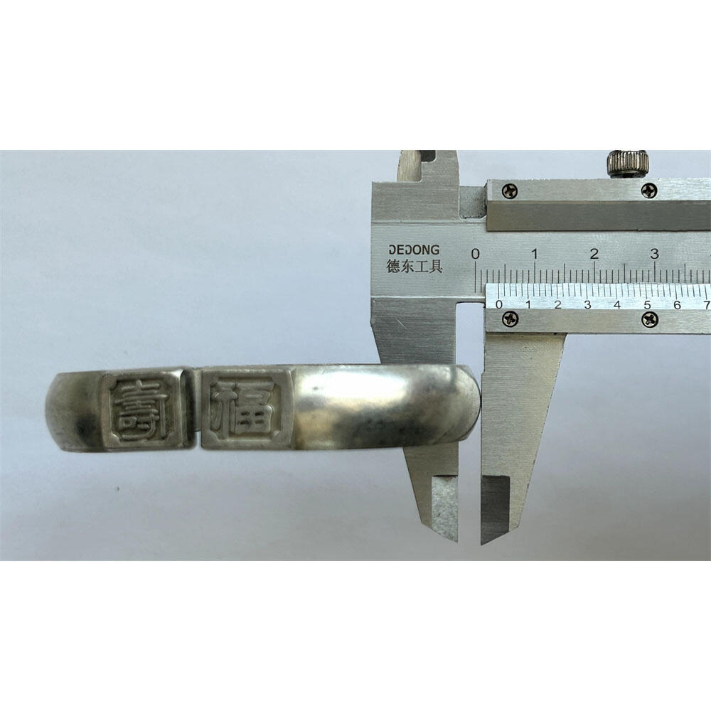 52.81克 福寿999足银 双鱼雕花银手镯 老银子 老镯子 老银器 做工精湛 银子涨价 老古董 老文玩 银价上涨 银子制品 足银含银量高质地软