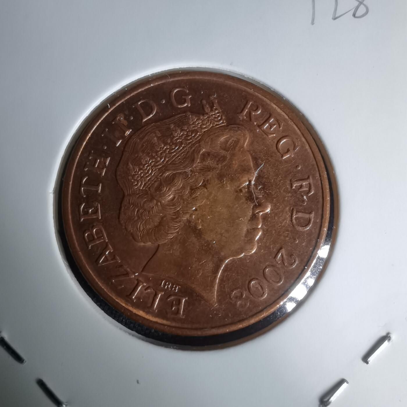 沼泽如烟--第1024场 英国2008年2便士