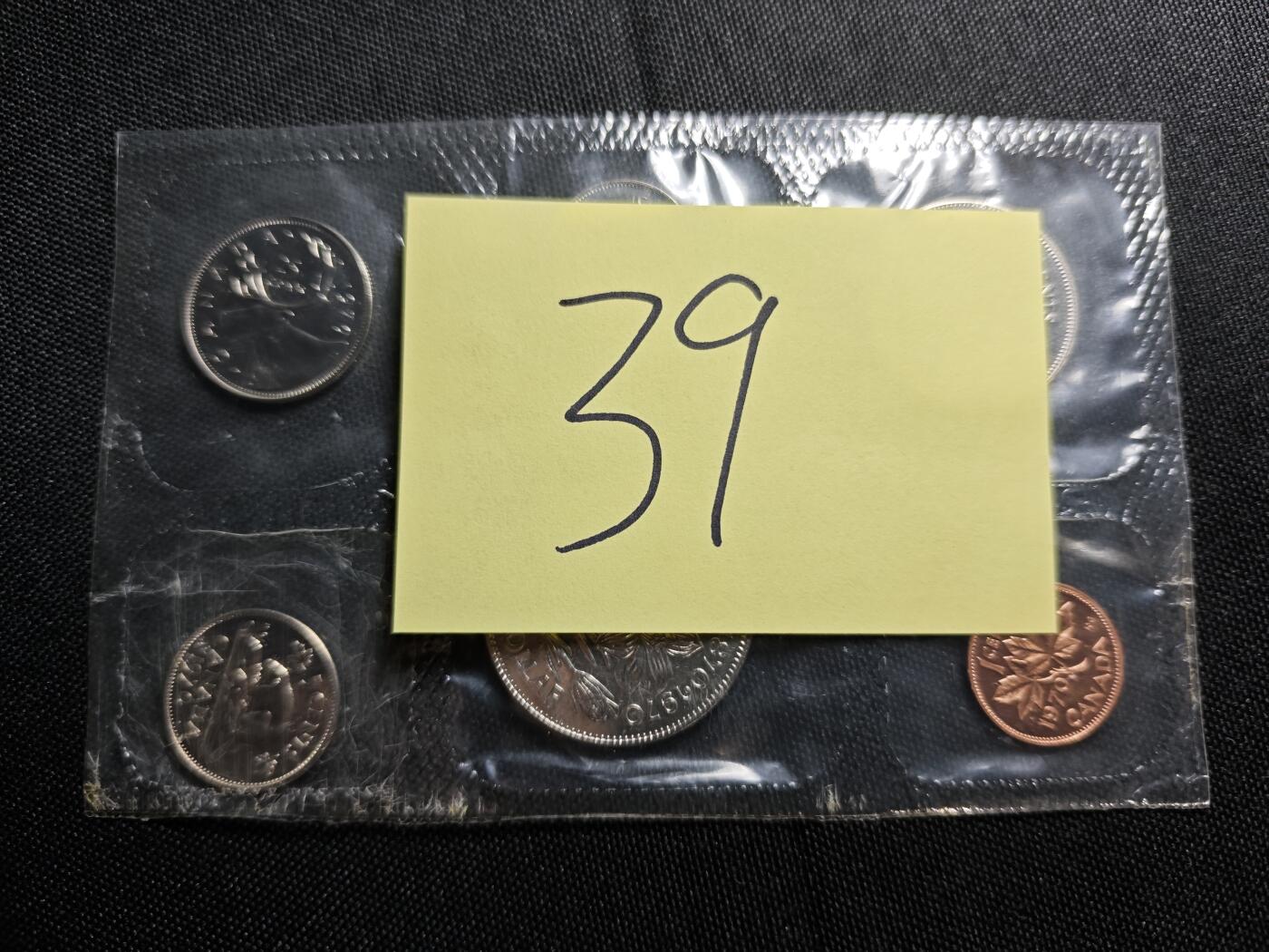 KK钱币收藏小铺   套币专场 2月预留时间 周末发货  1970加拿大大小面值清年一套