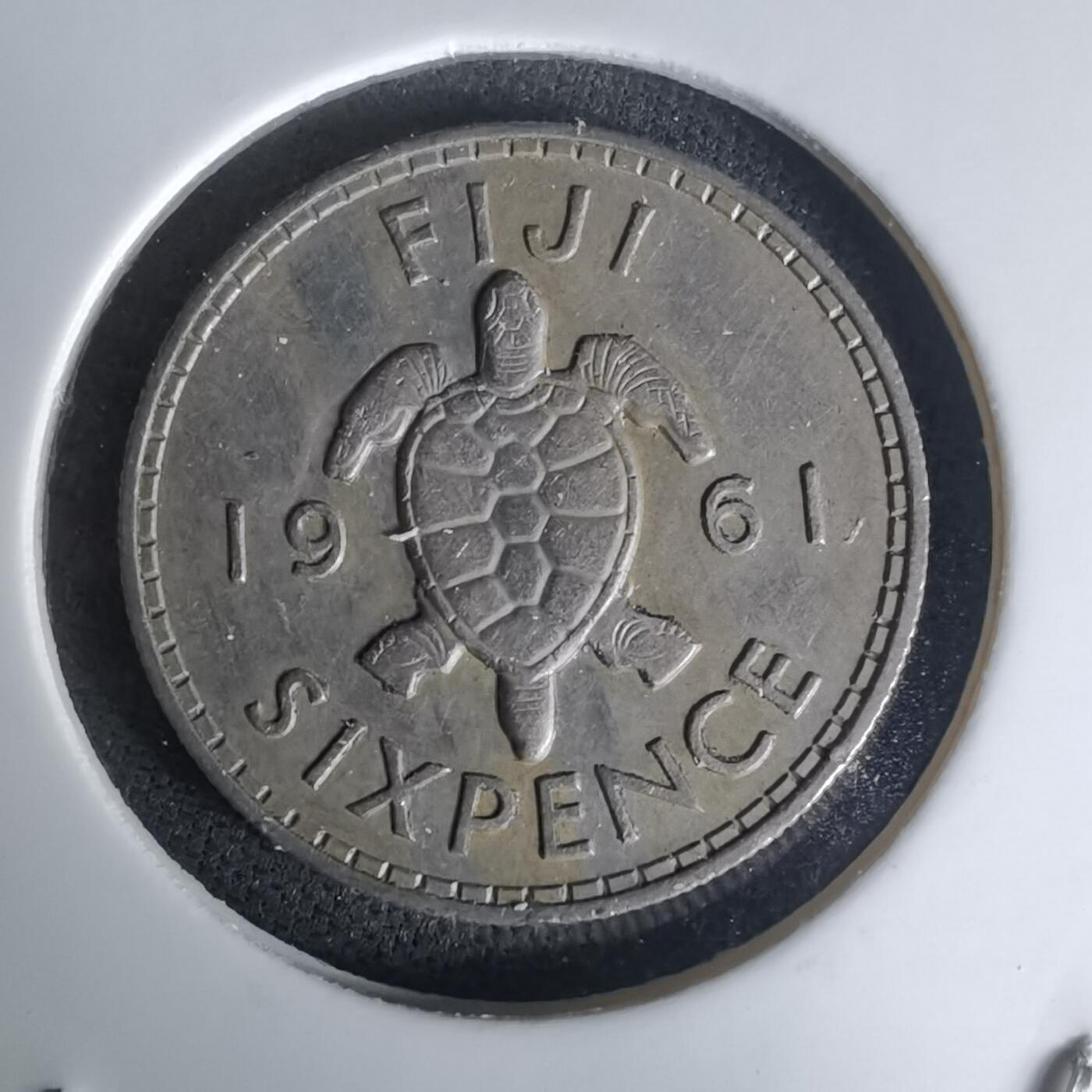 沼泽如烟--第1023场 斐济1961年6便士