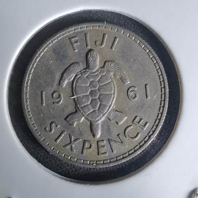 沼泽如烟--第1023场 - 斐济1961年6便士