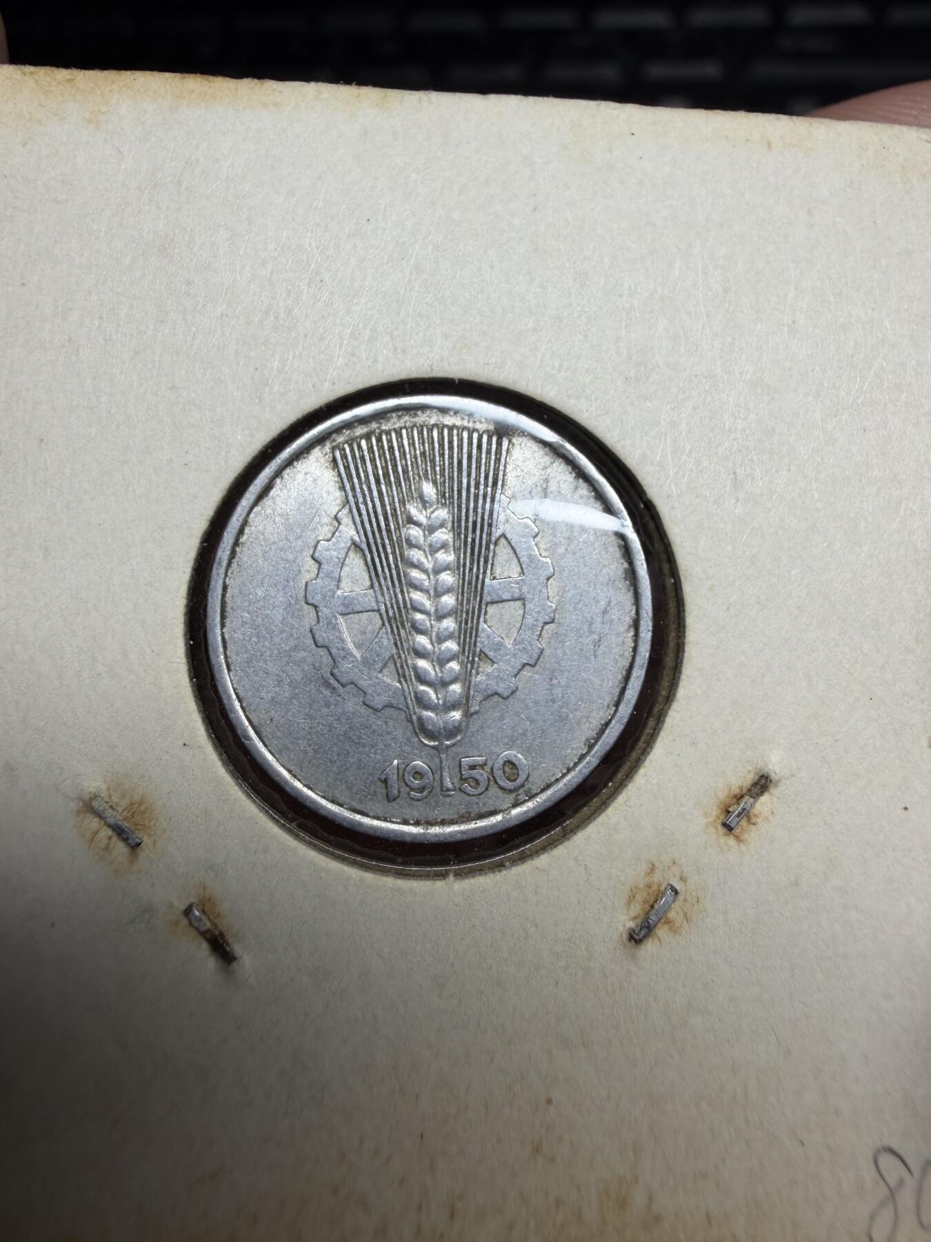 2026年集古藏今外币拍卖第三期-第4场—（总第314拍），可以寄存60天，满160元包邮。 1950年德国5芬尼