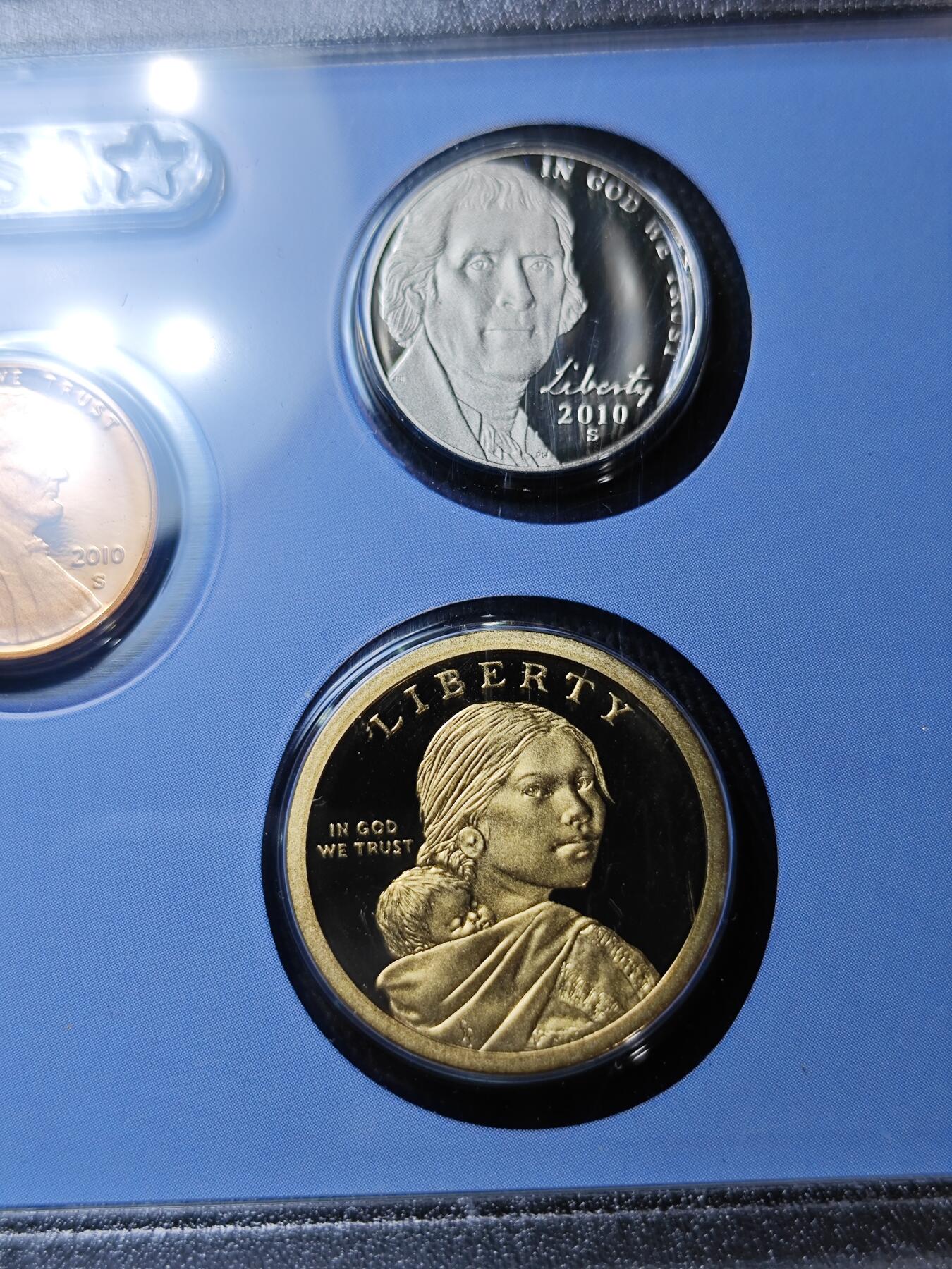 KK钱币收藏小铺   套币专场 2月预留时间 周末发货  2010美国大小面值清年精制套币