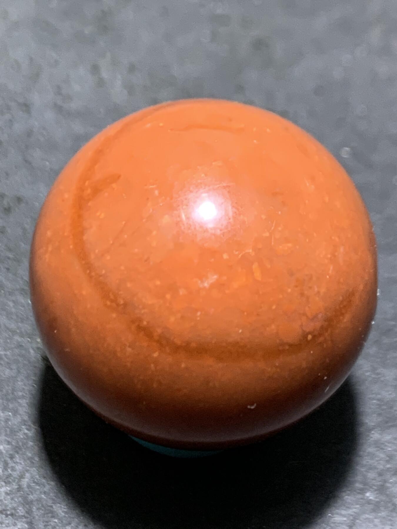 南红玛瑙柿子红大圆珠一颗，