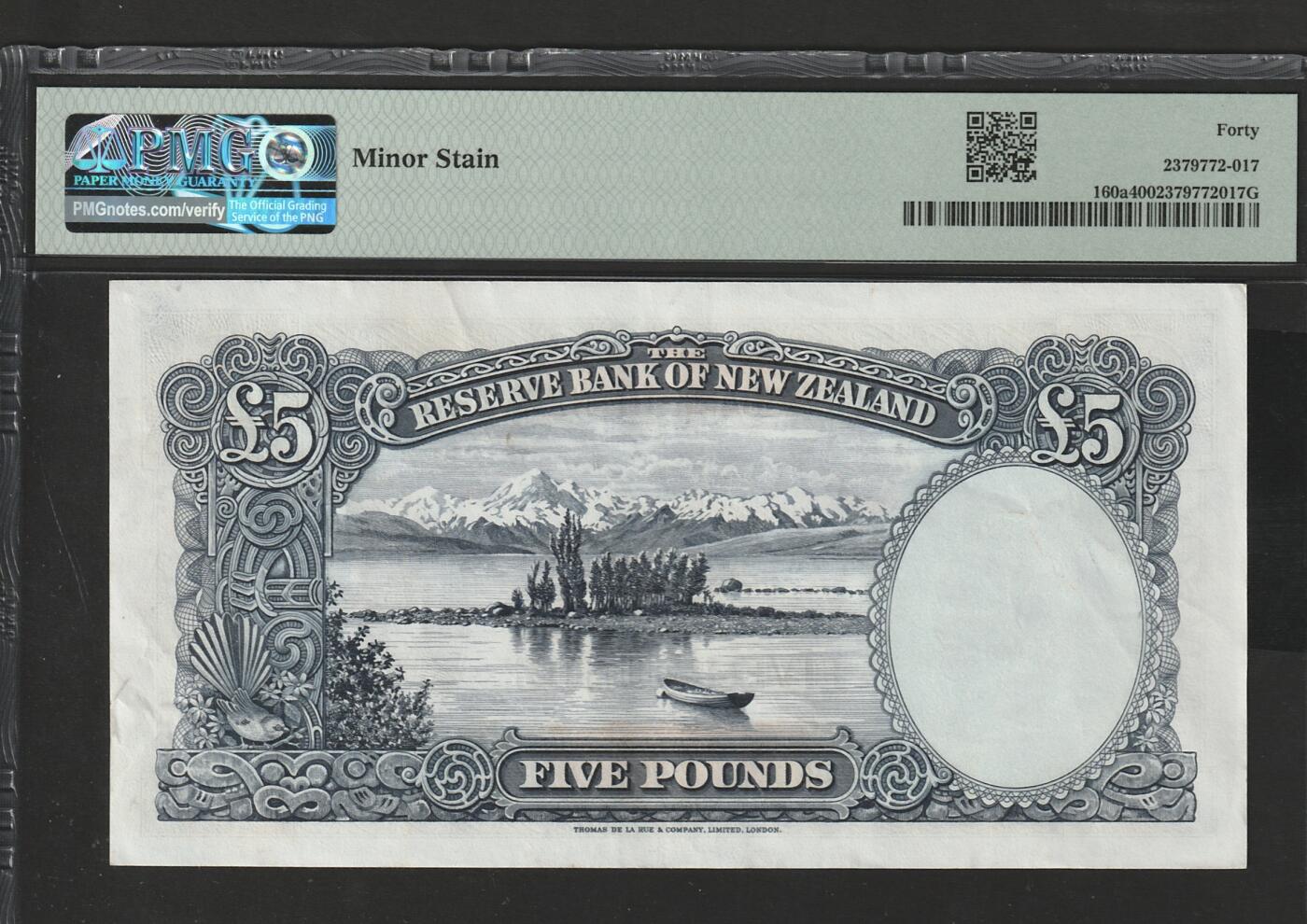 【3.20】世界纸币专场*第13期  新西兰5英镑纸币