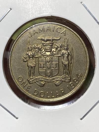 2026年第三十六场(总第二百零五场）外国精品纸夹币场(免佣金) - 好品–牙买加🇯🇲1994年1元(第二版，有磁版)
