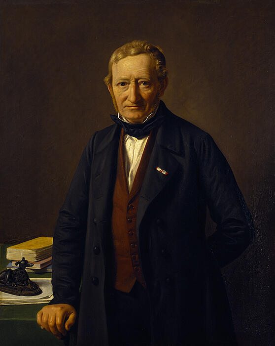 【俄甄集藏】2026年(049)03-18星期三 晚 19:30 全场包邮 丹麦1859年纪念公务员、艺术赞助人（安徒生挚友）乔纳斯·科林大银章，NGC UNCD，高浮雕，紫罗兰包浆，名家旧藏，雕刻师费德森作品，直径：52mm