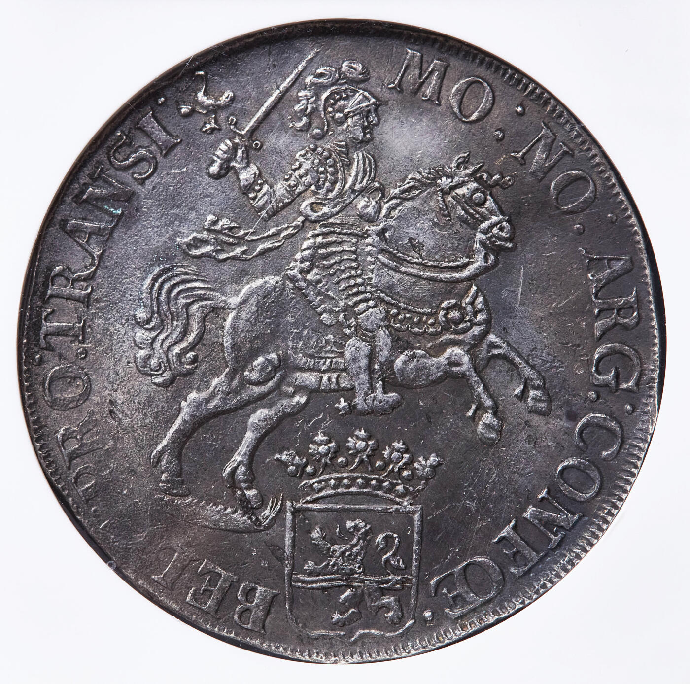 【俄甄集藏】2026年(049)03-18星期三 晚 19:30 全场包邮 尼德兰共和国1734年荷兰-奥弗莱塞尔省马剑1杜卡特大银币，NGC UNCD，原味酱彩老包浆，名誉品种，疑似错杀