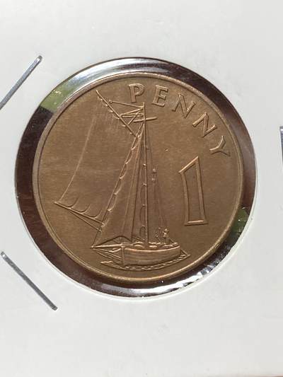 2026年第三十六场(总第二百零五场）外国精品纸夹币场(免佣金) - 少见好品–英属冈比亚1966单年份1便士(伊丽莎白二世中年花冠)