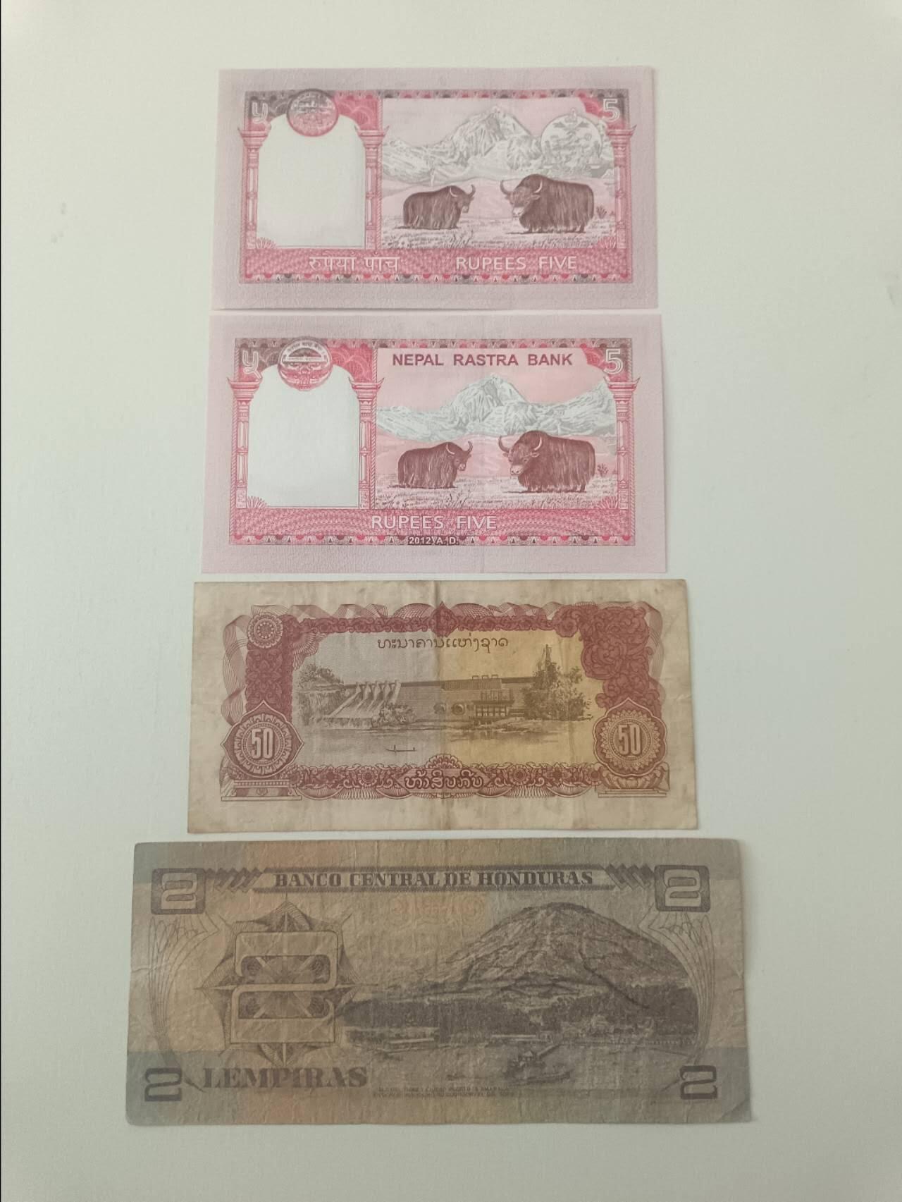 【20260319】非全新纸币和硬币第347场 外国4张纸币