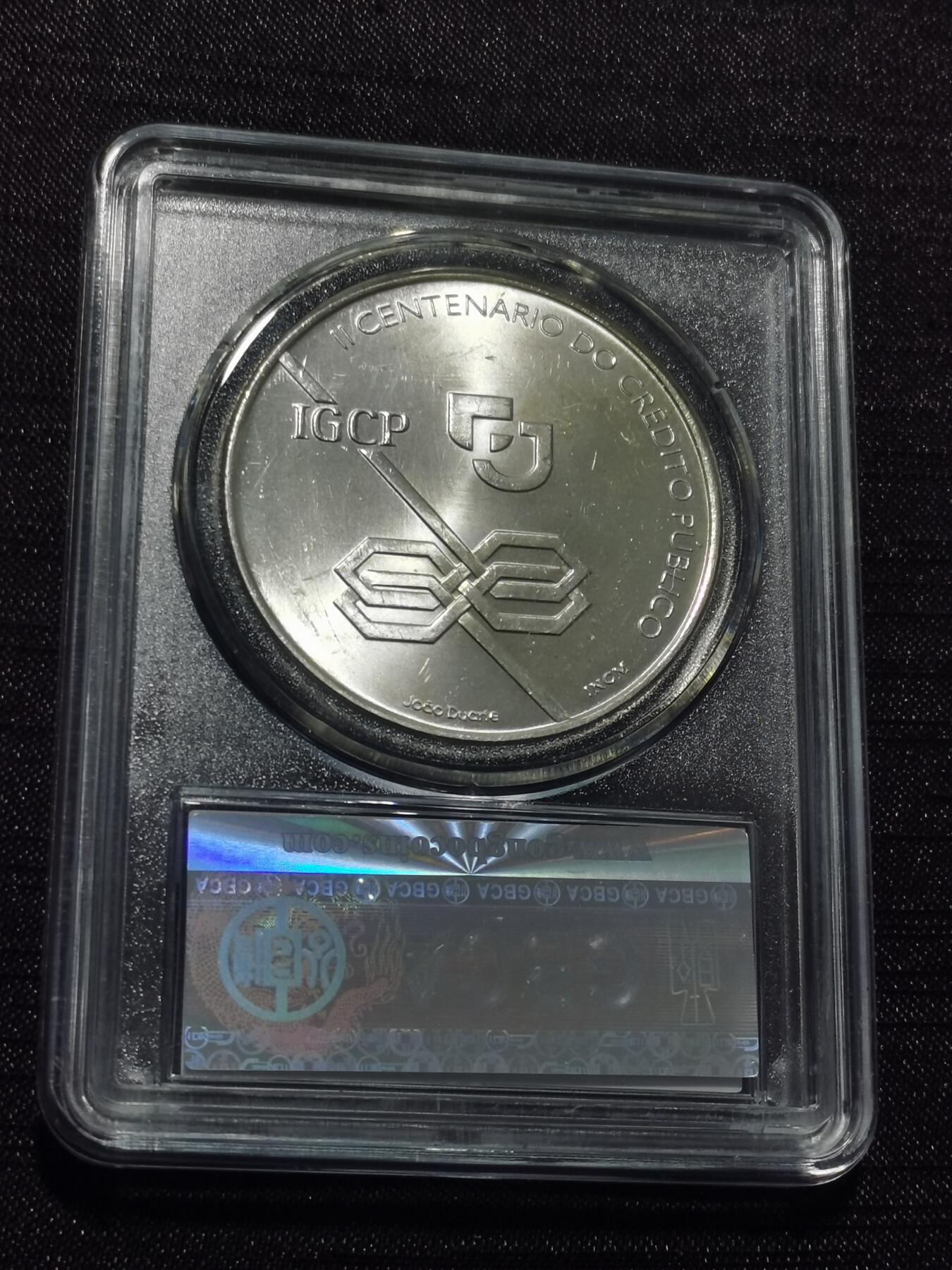 天下钱庄专场欢迎参拍 葡萄牙1000埃斯库多银币