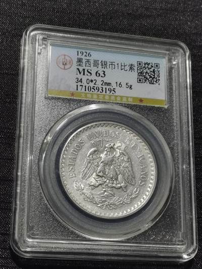 天下钱庄专场欢迎参拍 - 墨西哥鹰一比索银币