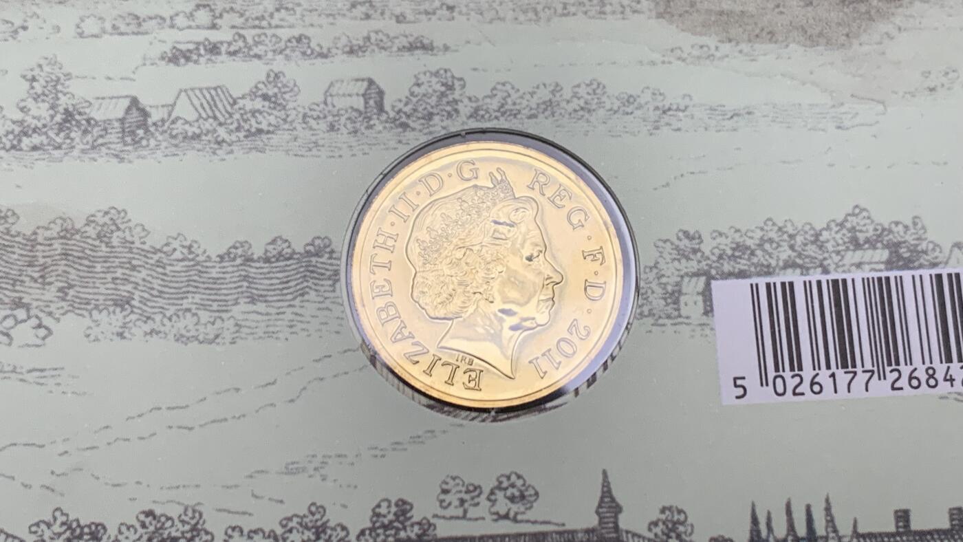 《竞宝斋》第471场 周日，周一，周二 3场连拍 （全场包邮）欢迎送拍 四枚一组 2010-2012年英国1英镑邮币封首日封 城市系列