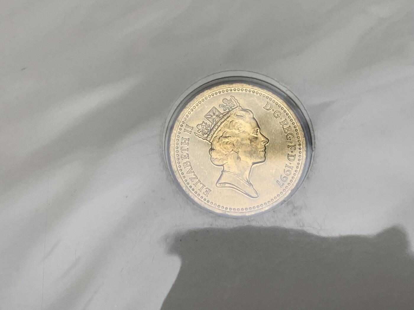 《竞宝斋》第471场 周日，周一，周二 3场连拍 （全场包邮）欢迎送拍 四枚一组 1995-1997年英国1英镑邮币封首日封 英格兰 苏格兰 威尔士 北爱尔兰徽章 神兽系列