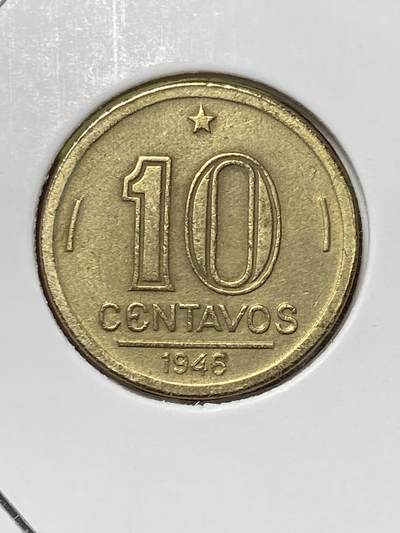 2026年第三十六场(总第二百零五场）外国精品纸夹币场(免佣金) - 巴西🇧🇷1946年10分(1942–1965年第三版，国名字母L后无标记版本)