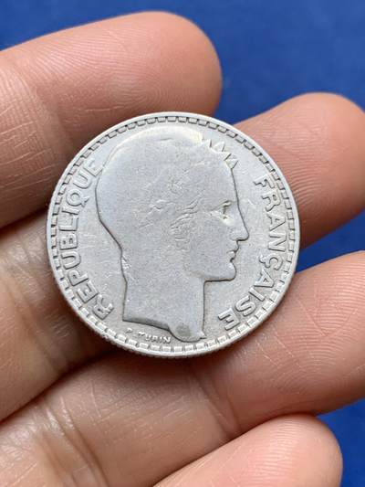 《竞宝斋》第471场 周日，周一，周二 3场连拍 （全场包邮）欢迎送拍 - 法国1930年10法郎谷物女神，680银，9.8g