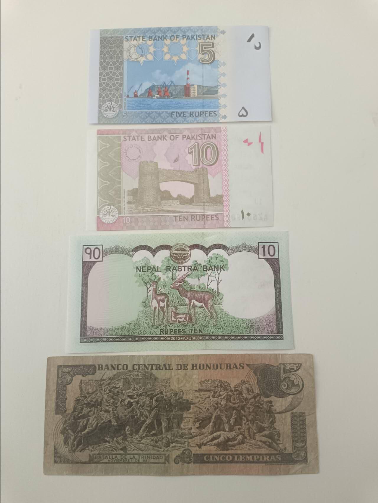 【20260319】非全新纸币和硬币第347场 外国4张纸币