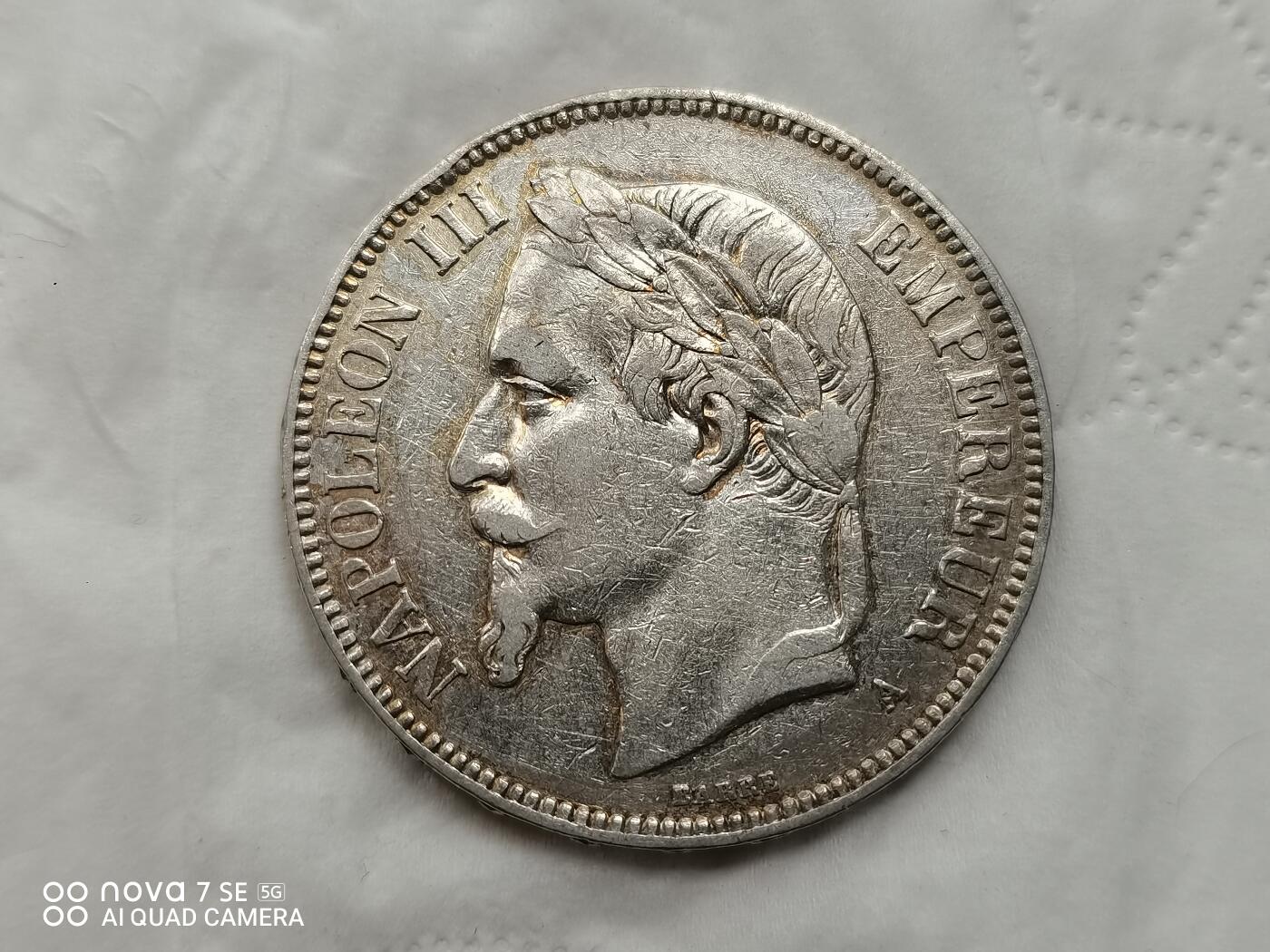 银币 1870年5法郎大银币