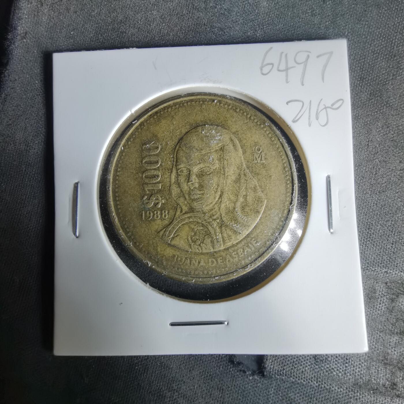 沼泽如烟--第1021场 墨西哥1988年1000比索