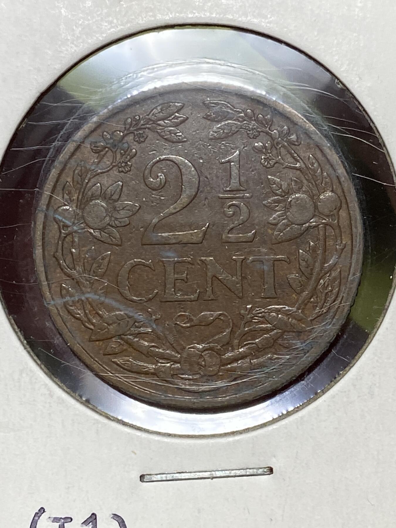 2026年第三十六场(总第二百零五场）外国精品纸夹币场(免佣金) 荷兰🇳🇱1912年2.5分(威廉明娜女王时期，Seahorse –海马标)