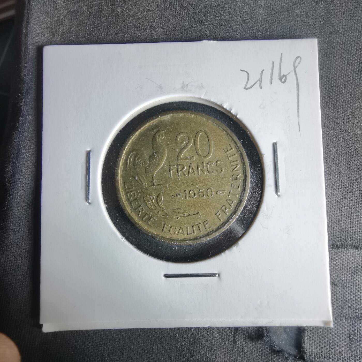 沼泽如烟--第1021场 法国1950年20法郎