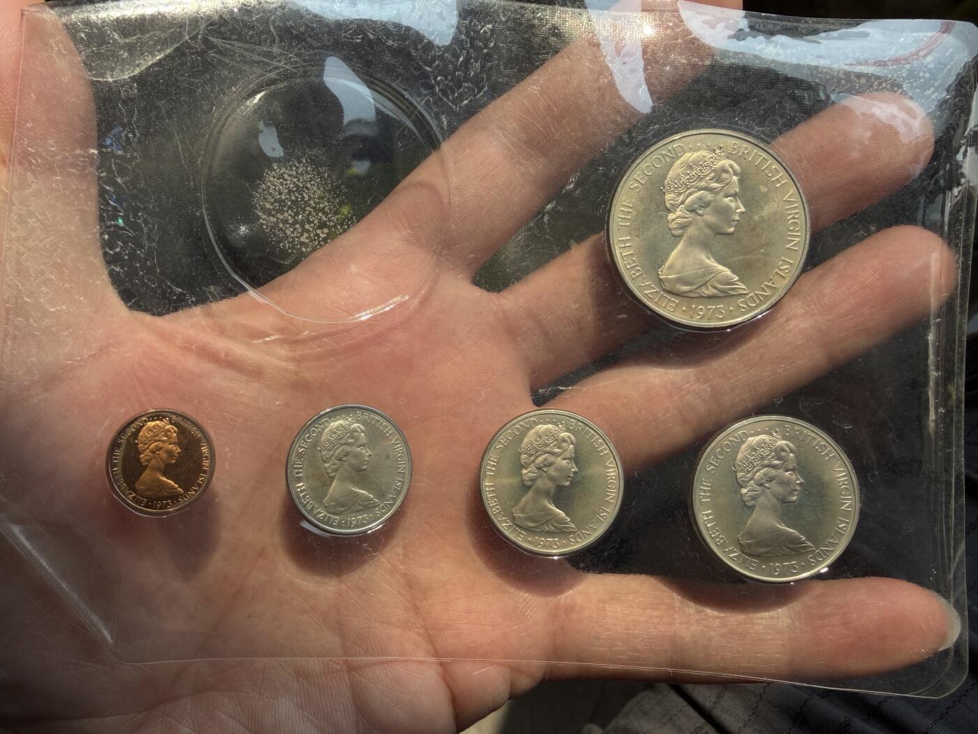 2026年集古藏今外币拍卖第三期-第5场—（总第315拍），可以寄存60天，满160元包邮。  英属维尔京群岛首套精制币套装（1973年），缺主币