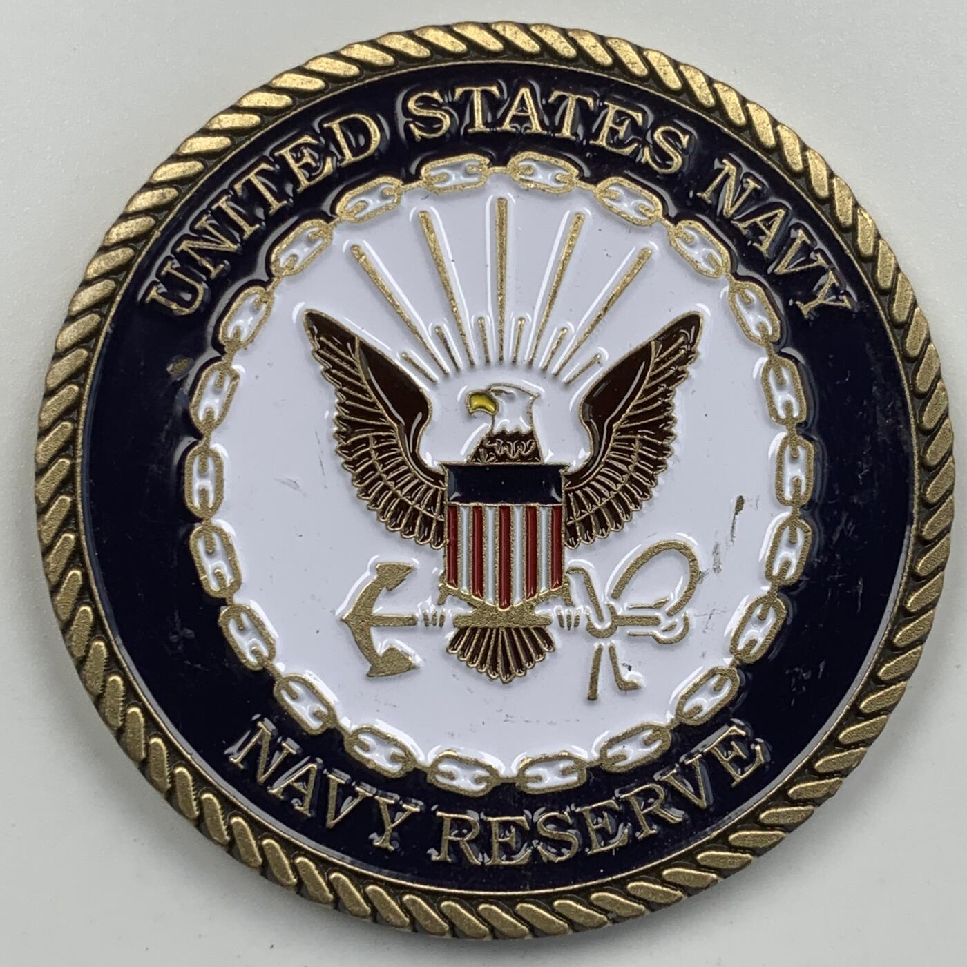 掌中浮雕-藏着的欧洲第055场 美国海军第三舰队纪念章，50.4mm
