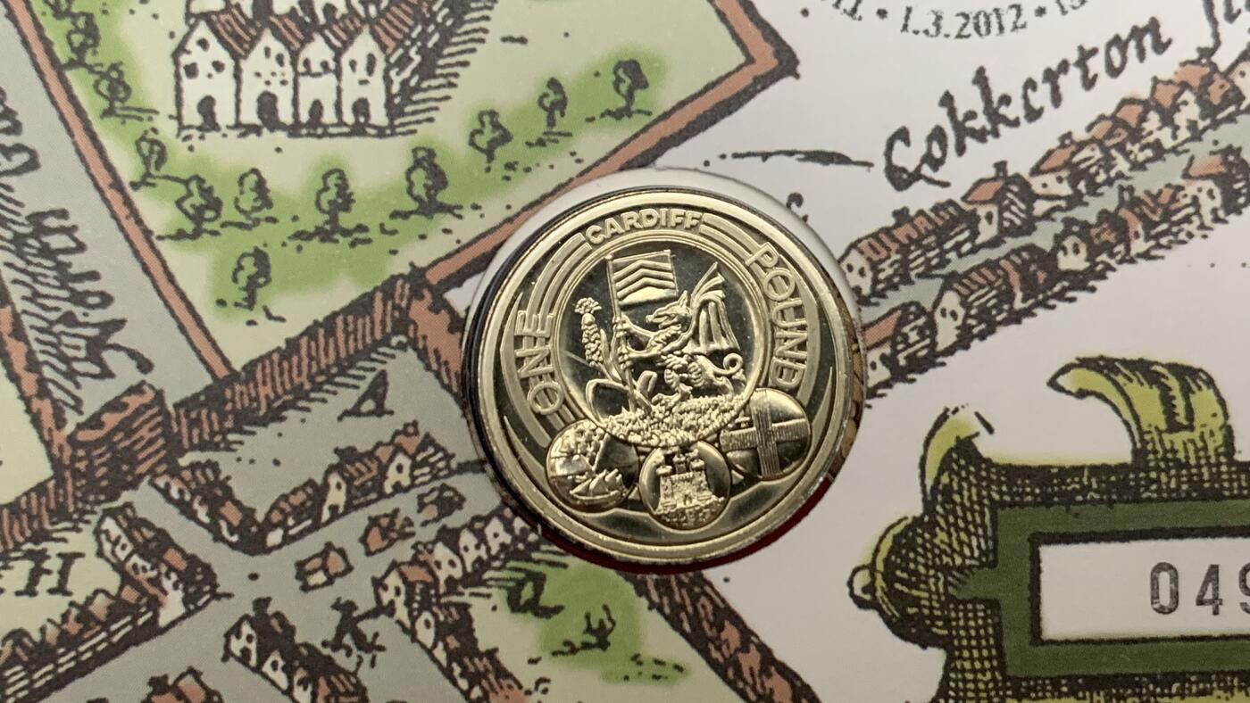 《竞宝斋》第471场 周日，周一，周二 3场连拍 （全场包邮）欢迎送拍 四枚一组 2010-2012年英国1英镑邮币封首日封 城市系列