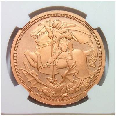 【样币】【艺术】NGC PR67RBCA 英国爱德华七世+屠龙马剑高浮雕精制1克朗样币 发行量仅400枚 - 【样币】【艺术】NGC PR67RBCA 英国爱德华七世+屠龙马剑高浮雕精制1克朗样币 发行量仅400枚