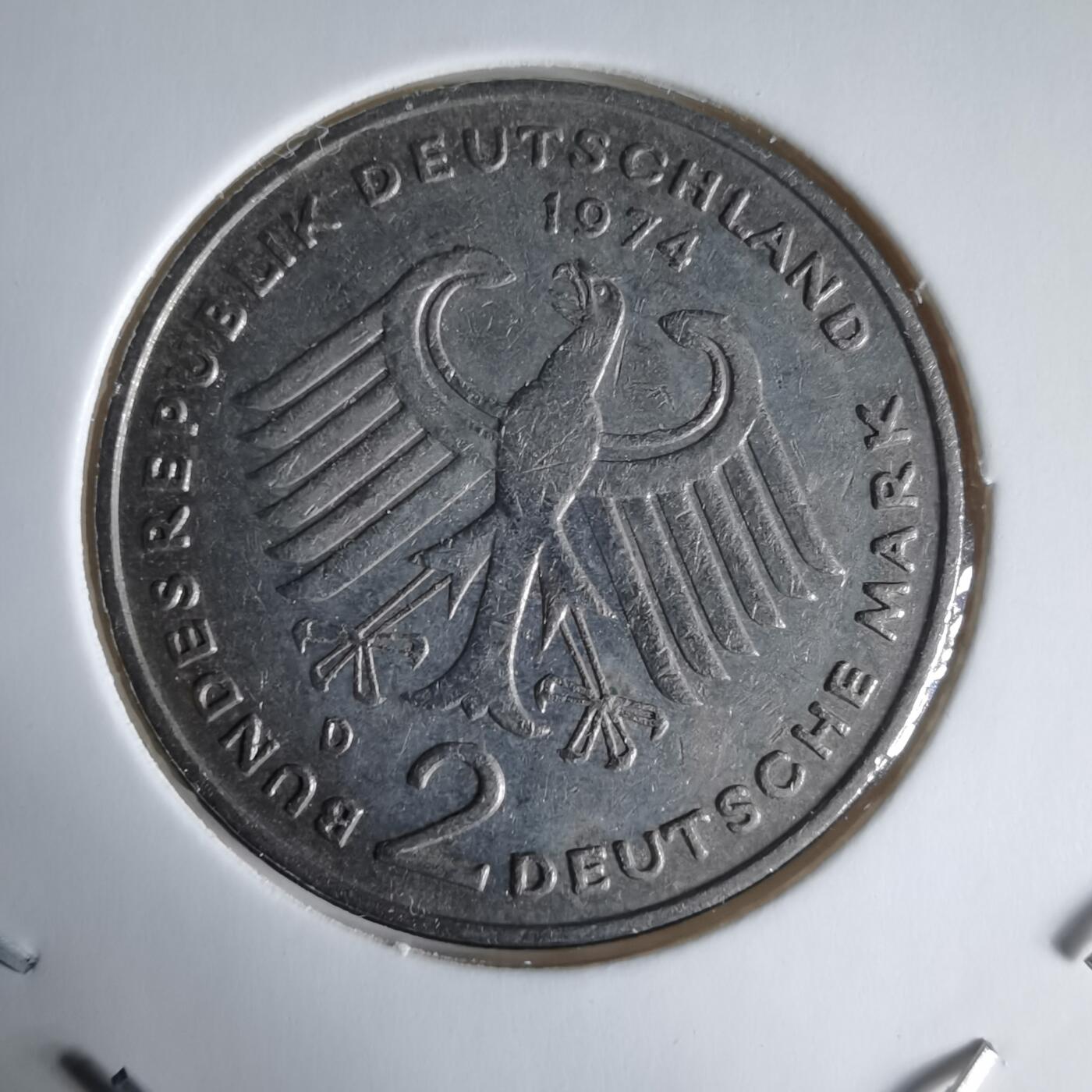 沼泽如烟--第1025场 德国1974年2马克