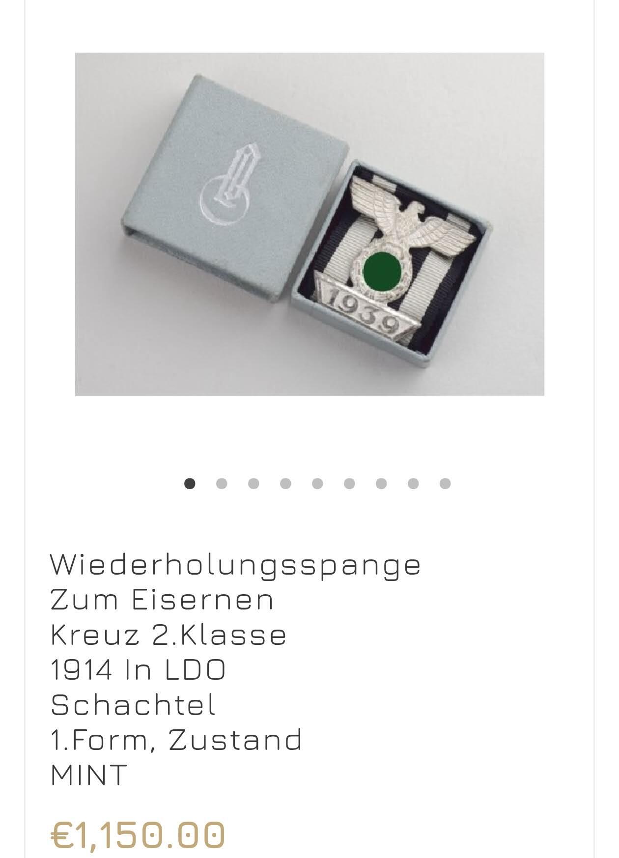 小驴勋章奖章收藏3月21日周六晚六点拍卖（珍爱和平，收藏战争，铭记历史，勿忘国耻，忠党爱国。有偿代拍，送拍规则在简介最后，参拍须阅读规则后再参拍，关系到运费包装发货时效真假辨别等关键信息，拍卖时不再发原图，看大图店主微信码在拍卖店铺介绍里） WWII二级铁十字勋饰，背打L/11厂标（著名的3厂Wihelm Deumer厂），Tombak铜合金镀银，针脚完整，品相非常吊，带非常罕见印有L/11厂标和SPII字样的LDO火柴盒样式的原盒，最后一图参考价1150欧元