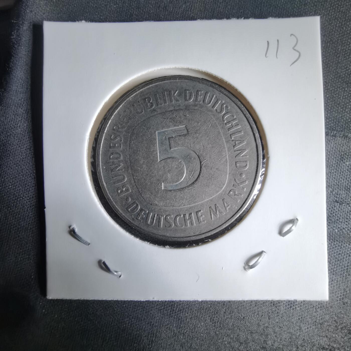 沼泽如烟--第1025场 德国1975年5马克