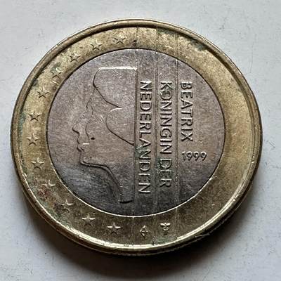 🌹外币初藏🌹🐯2026年第29场   欧元纪念币 接代拍 - 荷兰1999年一欧元 