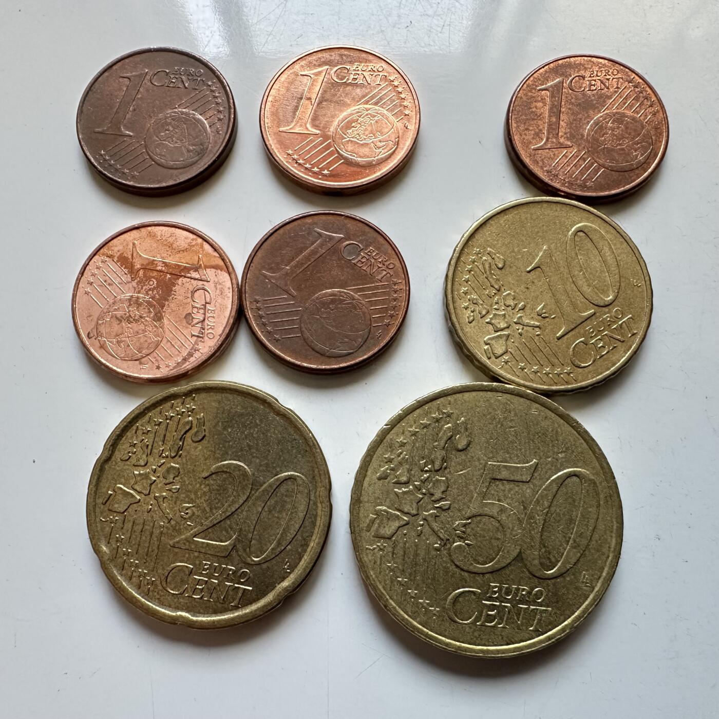 🌹外币初藏🌹🐯2026年第29场   欧元纪念币 接代拍 欧分一组8枚