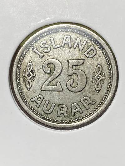2026年第三十六场(总第二百零五场）外国精品纸夹币场(免佣金) - 丹属冰岛王国🇮🇸1940单年份25奥拉(克里斯蒂安十世时期，无标版)