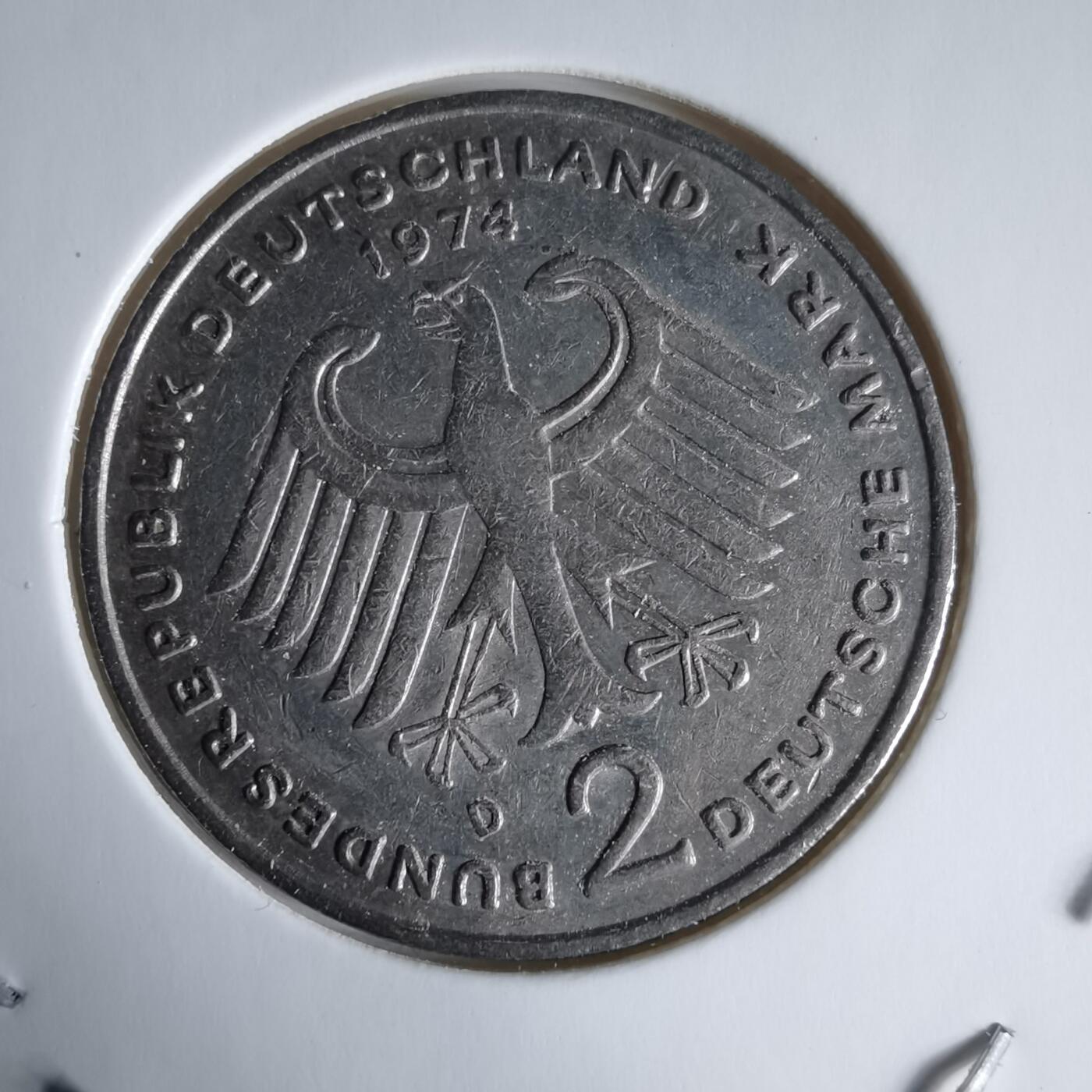 沼泽如烟--第1025场 德国1974年2马克