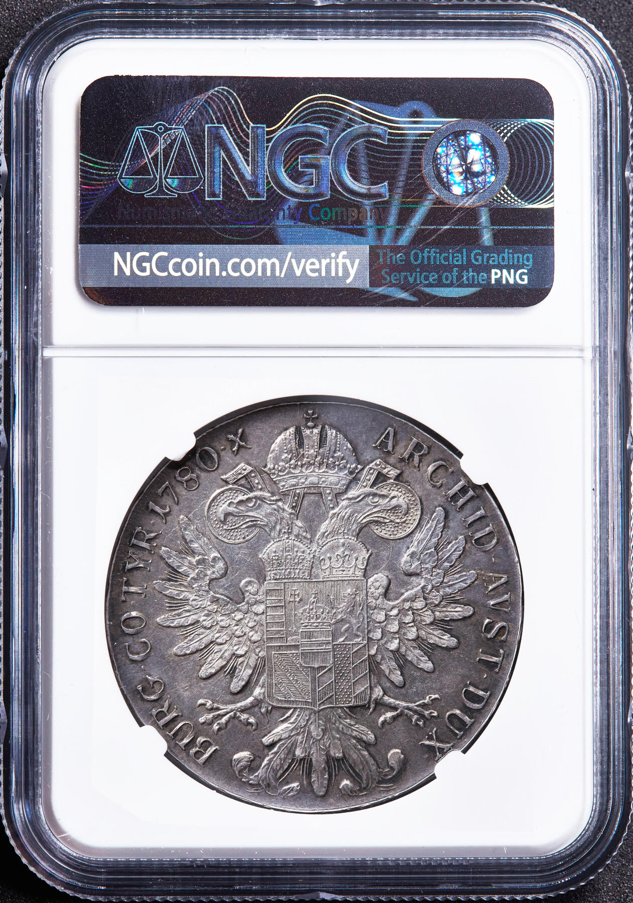 【俄甄集藏】2026年(049)03-18星期三 晚 19:30 全场包邮 奥地利1800-1830年铸造玛利亚·特蕾莎头像1泰勒大奶妈银币，NGC AUD，难得的19世纪初期后铸版，酱彩包浆，底板凝霜，疑似错杀