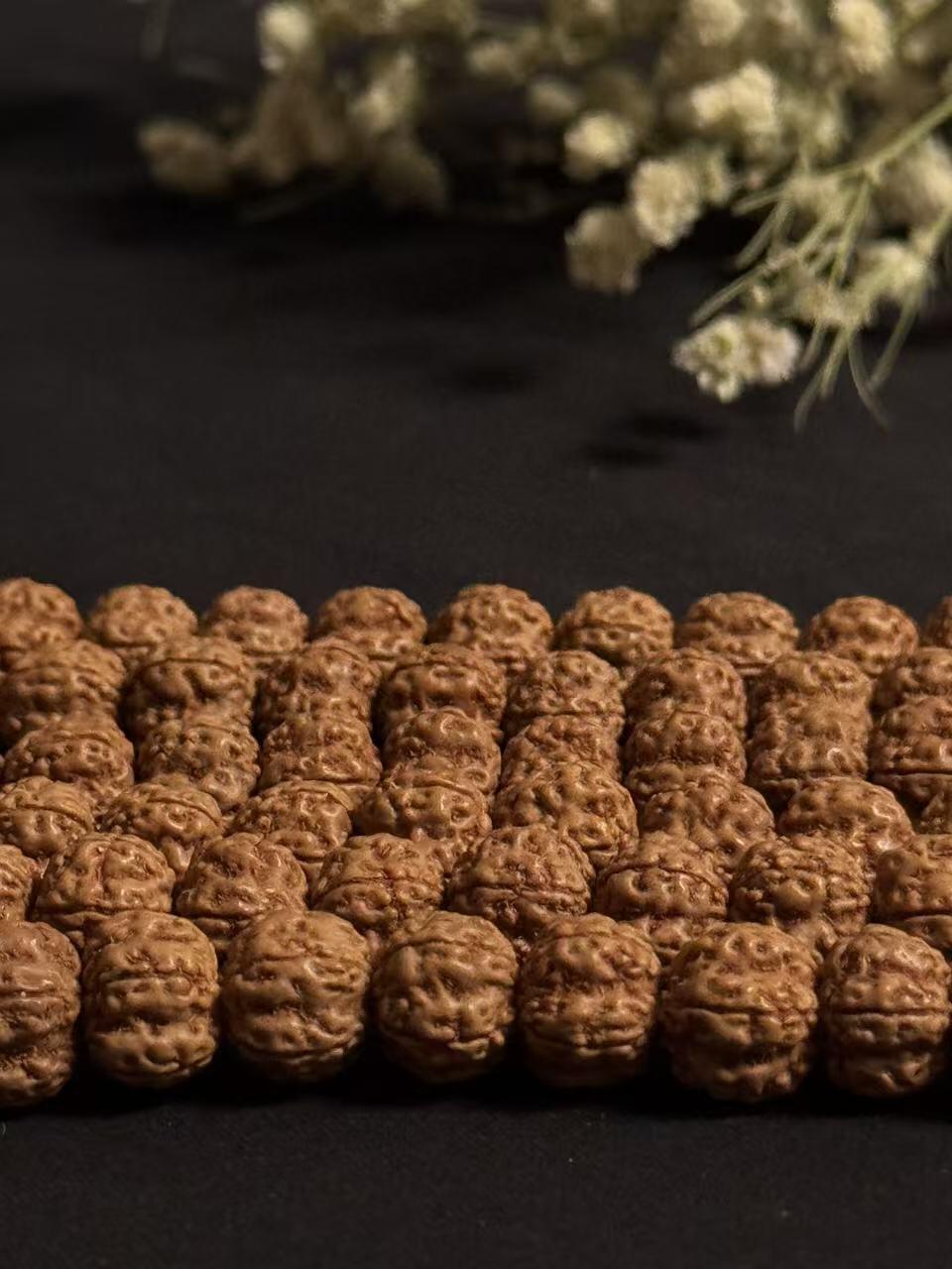 零元拍：金刚菩提老树梅花长串108+，约10/8.5MM