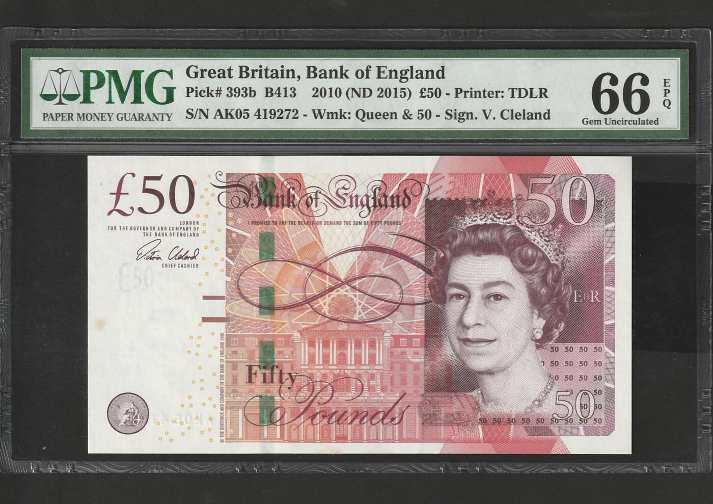 【3.20】世界纸币专场*第13期 英格兰银行50英镑纸币